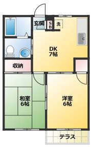 ファミーユ田園の間取り画像