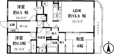 ロイヤルヒルズ高砂の間取り画像