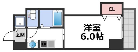 CITY SPIRE布施の間取り画像