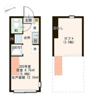 ハーモニーテラス上中里の間取り画像