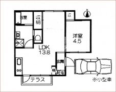 伊福町3丁目テラスハウスの間取り画像