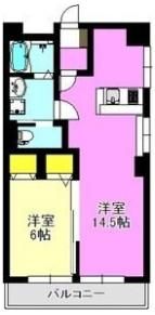 平山マンションの間取り画像
