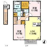 ラルーチェⅡの間取り画像