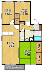 プラティーク嵐山西 A棟の間取り画像