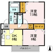 リビングタウン北土居 H棟の間取り画像