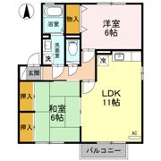 ウェストグリーン Bの間取り画像
