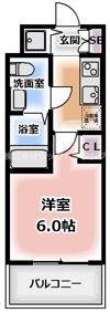 クレアート大阪トゥールビヨンの間取り画像