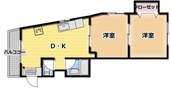 第2モリタマンションの間取り画像