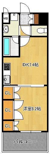 ラクーレV片野の間取り画像