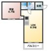 グラン六ツ川の間取り画像