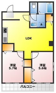 メゾンホソダAの間取り画像