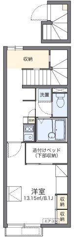 レオパレスプロヴァンス009の間取り画像