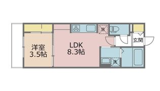 パームコテージ17番館の間取り画像