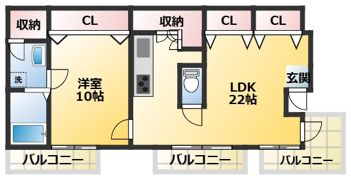 シャトー阿佐ヶ谷の間取り画像
