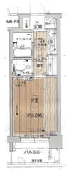 エステムコート梅田茶屋町デュアルスペースの間取り画像