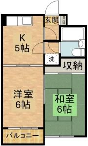 ラポールヤマミツの間取り画像