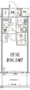 エスリード神戸兵庫駅ミッドポートの間取り画像