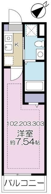 プラージュ白金台の間取り画像