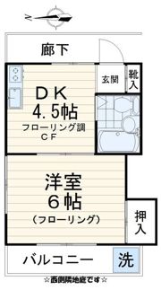 オオサワハイツの間取り画像