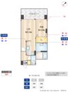 ニューガイアリルーム新大江No.69の間取り画像