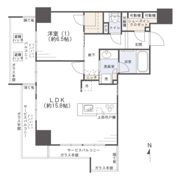 シエリアタワー大阪福島の間取り画像