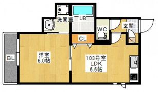 Grandtic 祇園大橋の間取り画像