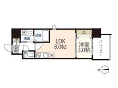 ARTISTA宝町の間取り画像