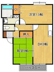 サンビレッジ星ヶ丘B棟の間取り画像
