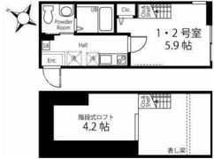 ハーミットクラブハウス上大岡IVA号棟の間取り画像