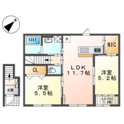 朝霞市宮戸1丁目アパート新築工事の間取り画像