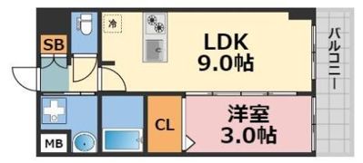 エステムコート堺筋本町の間取り画像