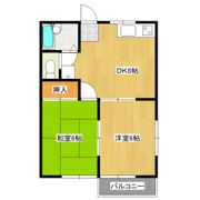 神立ハイツB棟の間取り画像
