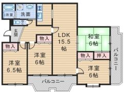丸川ハイツの間取り画像