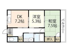 レジデンス矢野西の間取り画像