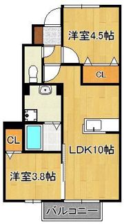 メゾンパークス白岩の間取り画像