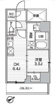 シーズンフラッツ武蔵小山の間取り画像