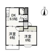サンライズ久米 Aの間取り画像
