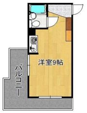 山内ピュアシティ片野701号の間取り画像