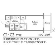 エスリード弁天町クレールの間取り画像
