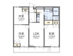 レオパレスチェリーハウスの間取り画像