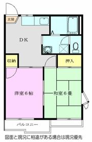 光ハイツAの間取り画像