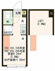 ワイドエイト久我山の間取り画像