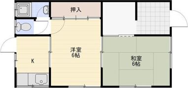 高屋町旭210・211借家の間取り画像