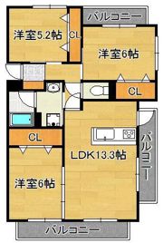 クレールコパンIIの間取り画像