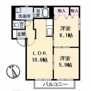 シャーメゾン沖洲2番館の間取り画像