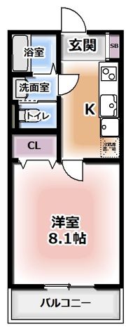 CASA姫里の間取り画像