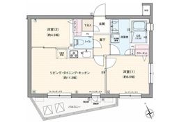 GENOVIA三軒茶屋greenveilの間取り画像