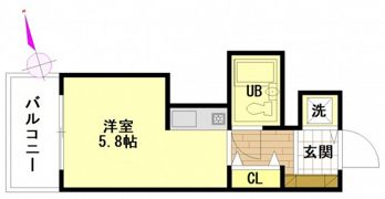 朝日プラザアムネット天満町の間取り画像
