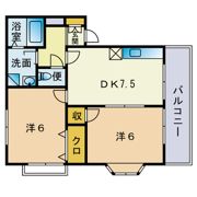 レイクコート坪見の間取り画像