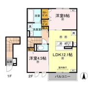 BeneⅡの間取り画像